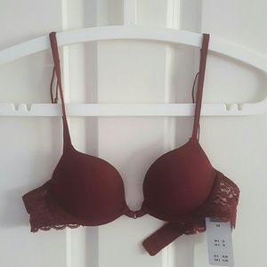 Hollister Red Lace Bra